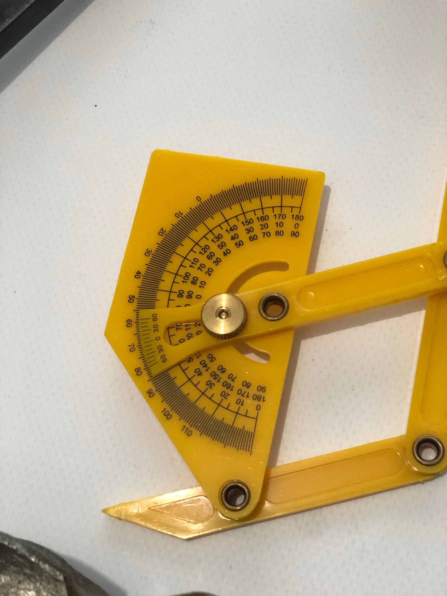 1x Goniometer Angle Finder Miter Gauge Arm Measure Protractor Plastic Ruler.